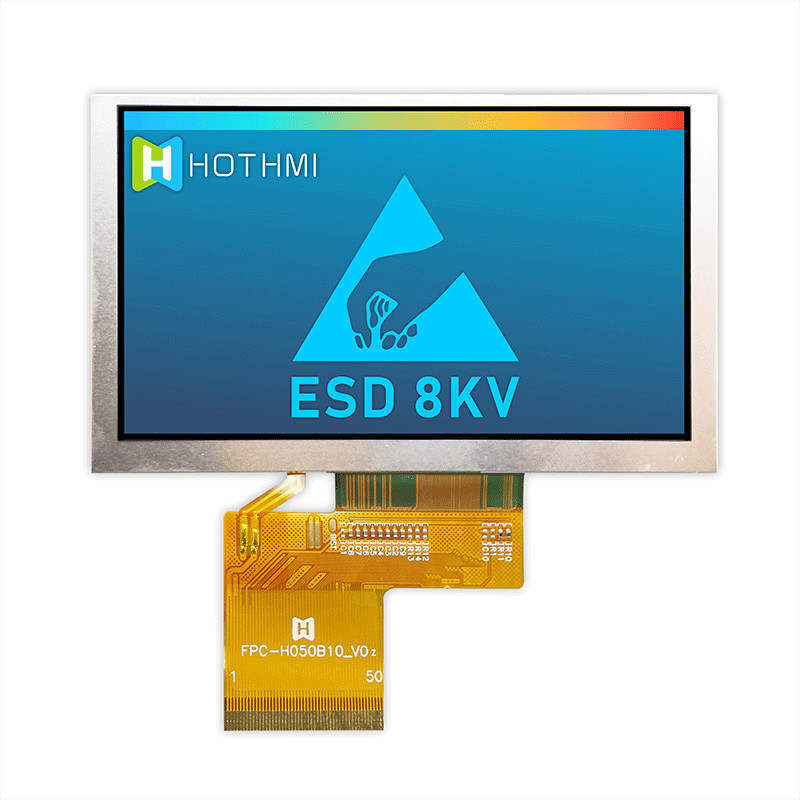 Practical 5 Inch RGB TFT Display , IC ST7262 Sunlight Readable Display TFT-H050B10SVISTKN50