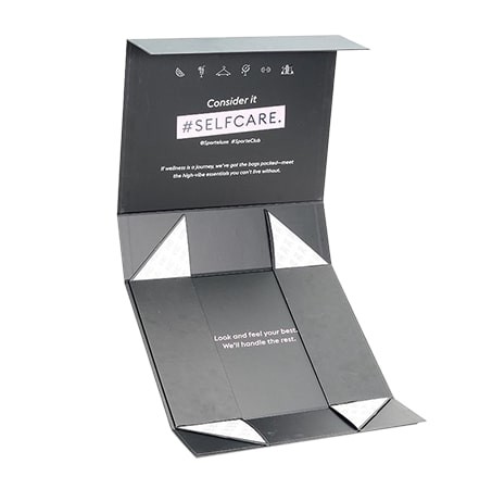 Watch Black Foldable Paper FSC Collapsible Rigid Box Magnetic Closure Gift Box