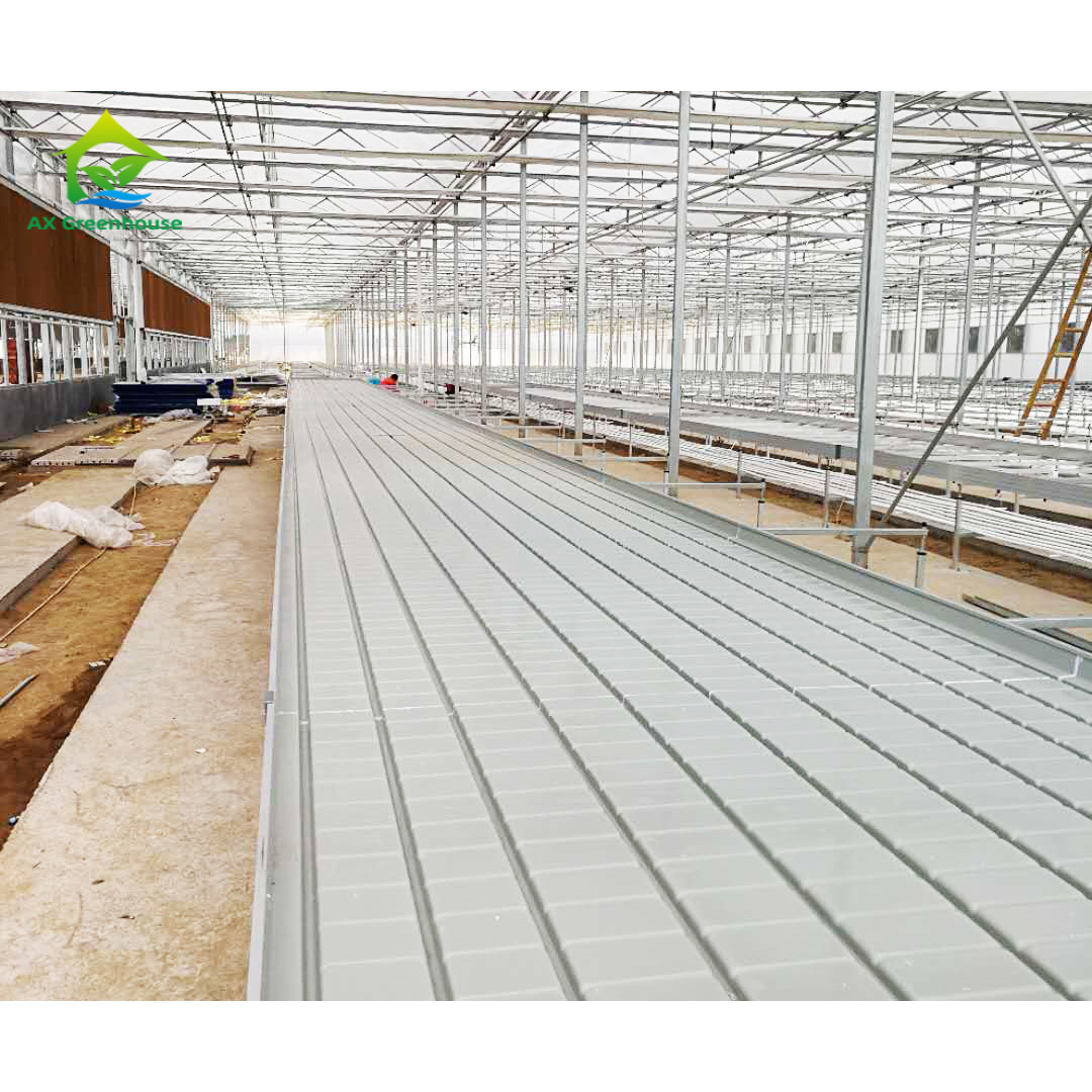 ABS Panel Hydroponic Seedling Greenhouse Rolling Benches 1.22m/4ft Width
