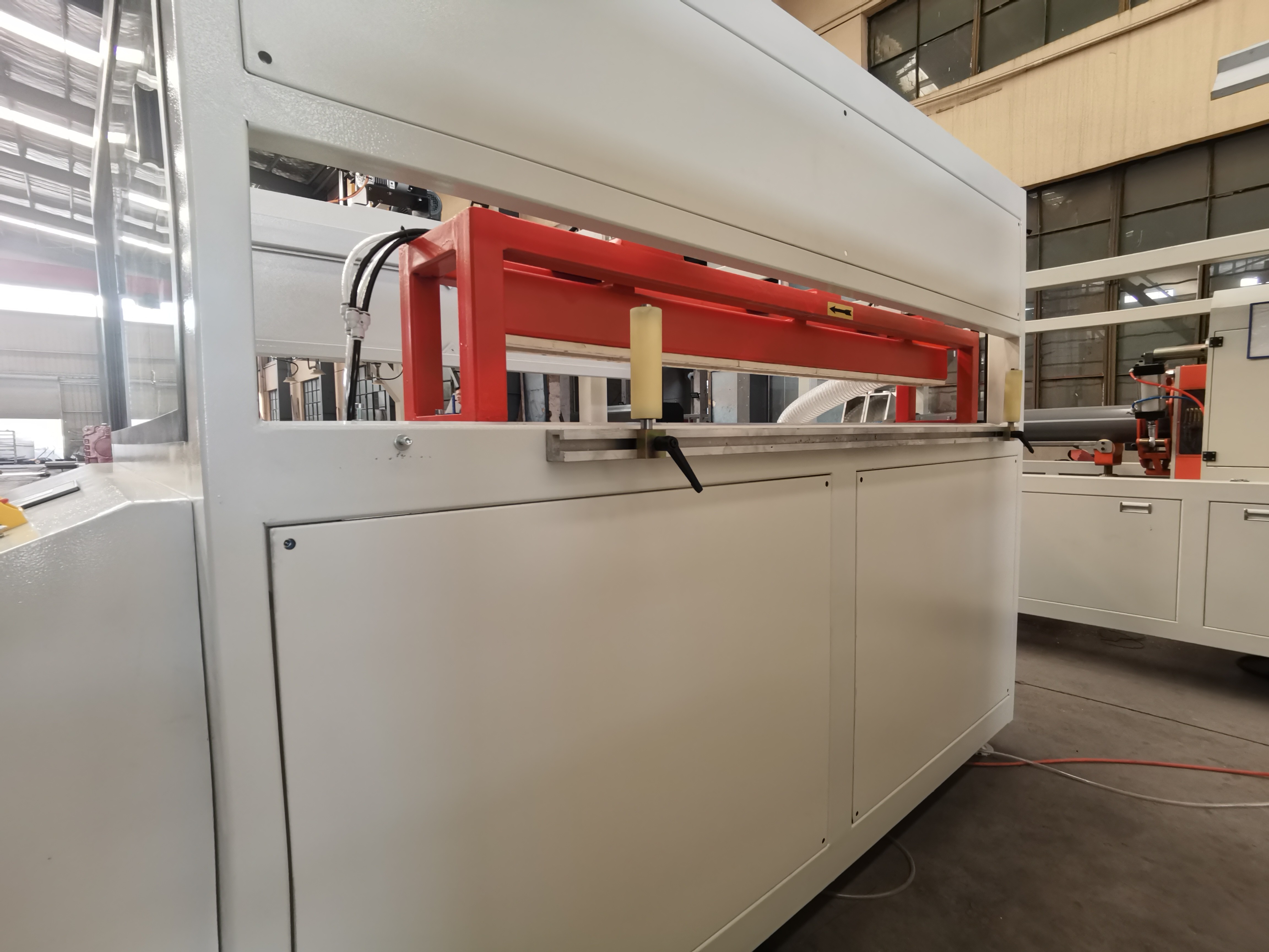 Plastic Double Twin Screw Extruder U PVC Window Door Wall Ceiling Panel Cable Wire Trunking Profile Production Extrusion Plastic Making Machine