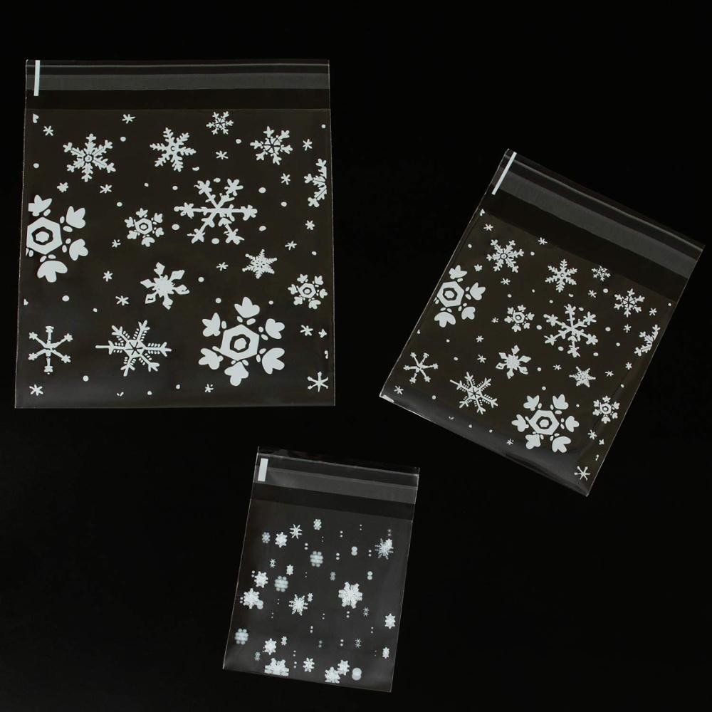 300 PIECES SELF-ADHESIVE PLASTIC CELLOPHANE TREAT BAGS FOR PACKAGING CANDY