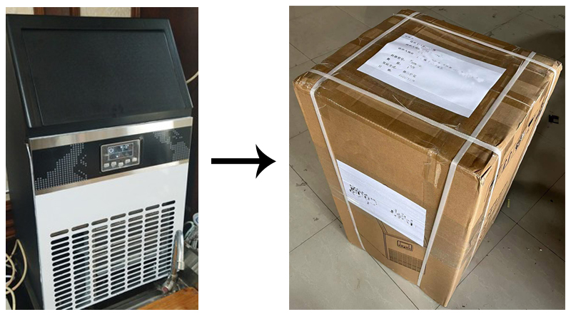 300W Commercial Ice Maker Machine 80kg Ice Cube Capacity Automatic Ice Block Maker for Home Food Shop