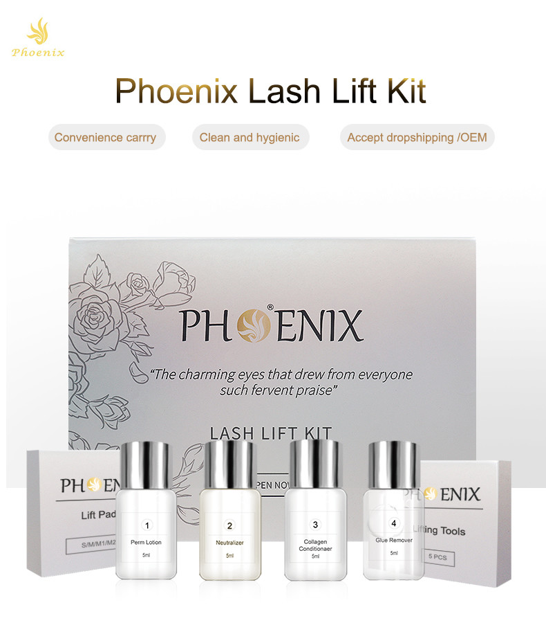 Hygienic DIY Eyelash Lift Kit With Eyelash Lift Aftercare Essence