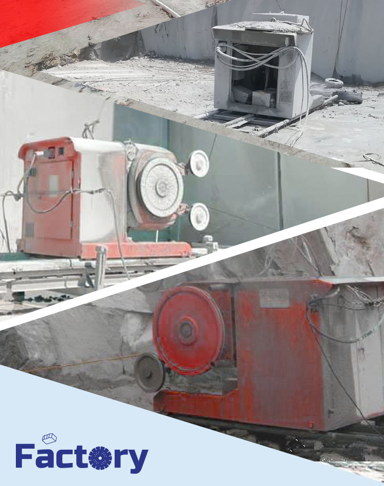 Water Consumption 3-5m3/h Diamond Wire Saw Machine for Granite Marble Stone Quarrying