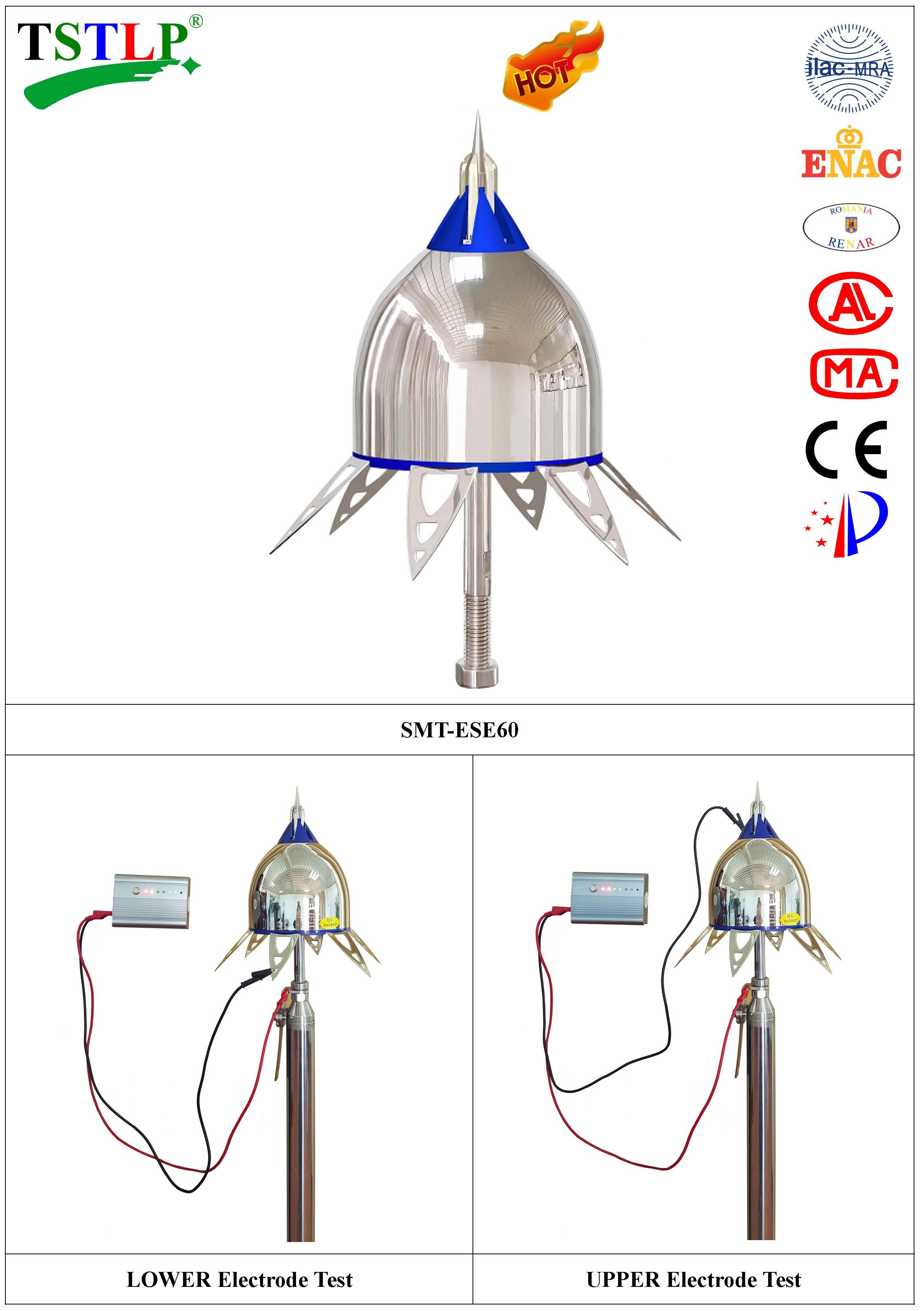 79 Meters Radius Protection Ese Lightning Arrester As Per Highest Level 1