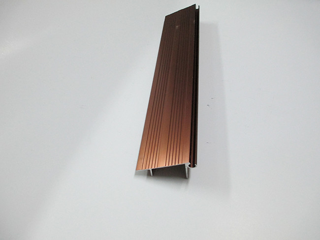 Dark Gold Color Anodized Kitchen Cabinet Aluminium Frame Good Formability