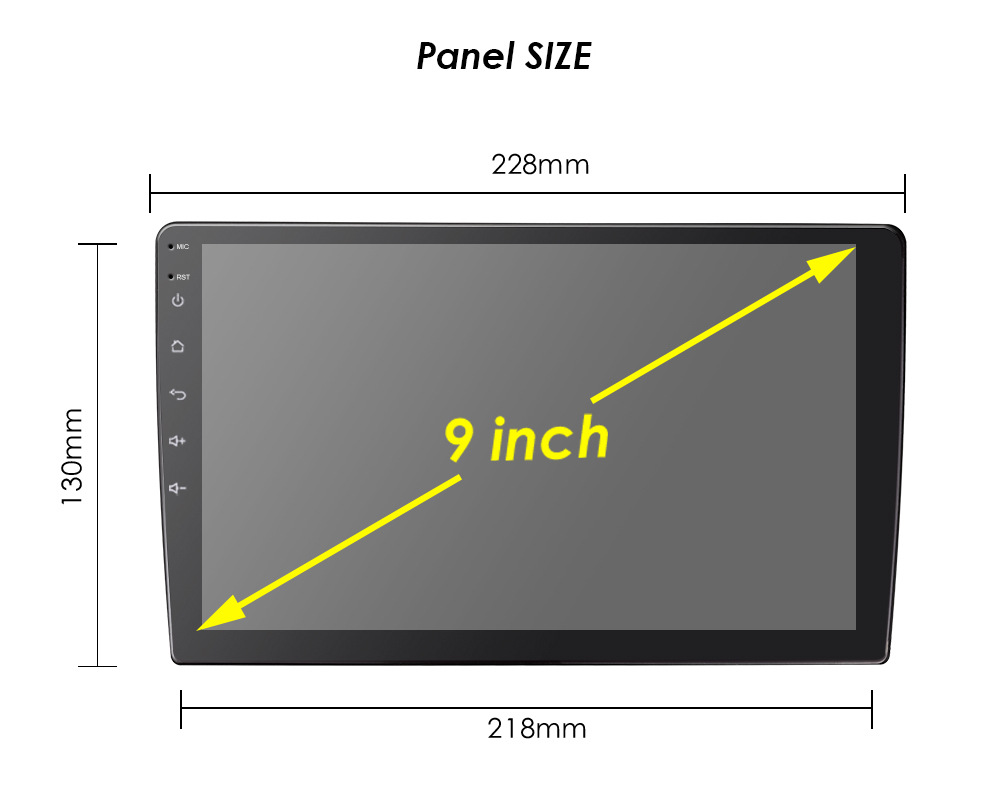 Universal 9inch T5 Carplay For Volkswagen Multimedia 2 Din Car Audio Android Stereo