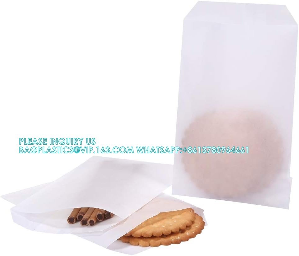 Self Adhesive Candy Cookie Bags, Sticker, Treat Bag Popcorn Party Favor Bag Lunch Bag Envelopes Merchandise Bags
