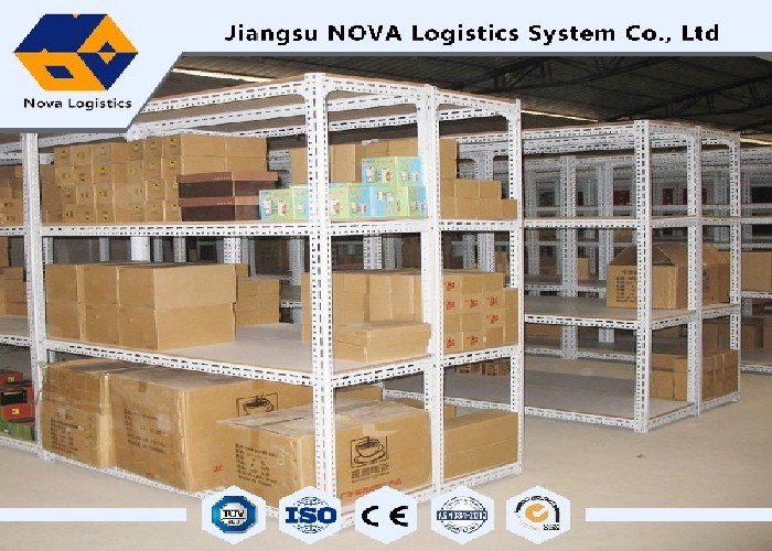 Light Duty Warehouse Rivet Boltless Shelving Powder Coated Rust Proofing