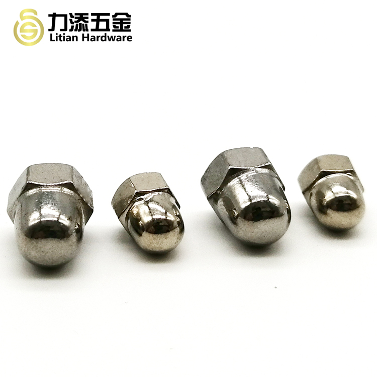 Stainless Steel Domed Cap Nut DIN1587 Chromate Plated ODM Available