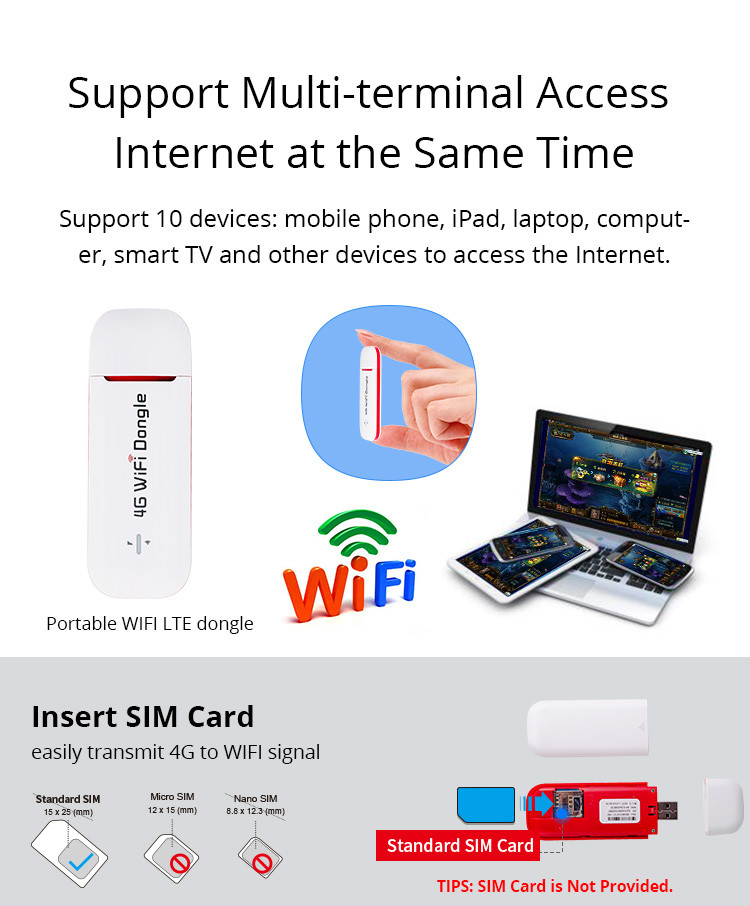 150Mbps CAT4 Wireless USB Wifi Router Adapter Power Bank
