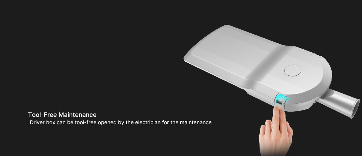 Motion Sensor Waterproof Lumen Street Light for Residential Areas 155°*80° Beam Angle