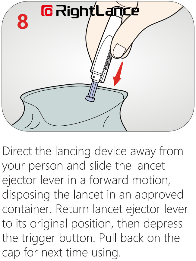 Stainless Steel Adjustable Blood Lancing Lancet Device Pen Two Rail ISO13485