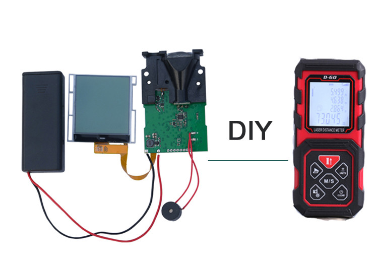 120m Classic Laser Measure Laser Range Finder Sensor Arduino With Class 2 Mute Accessory