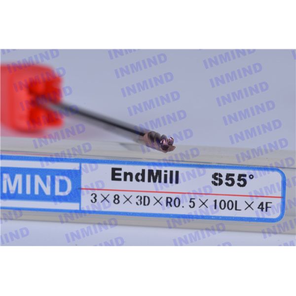 4 - 20 mm Diameter Corner Rounding End Mills , Carbide Corner Rounding End Mill Tools