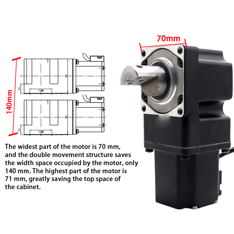 1800rpm 40W Brushless Servo Motor IE2 24 Volt Servo Motor