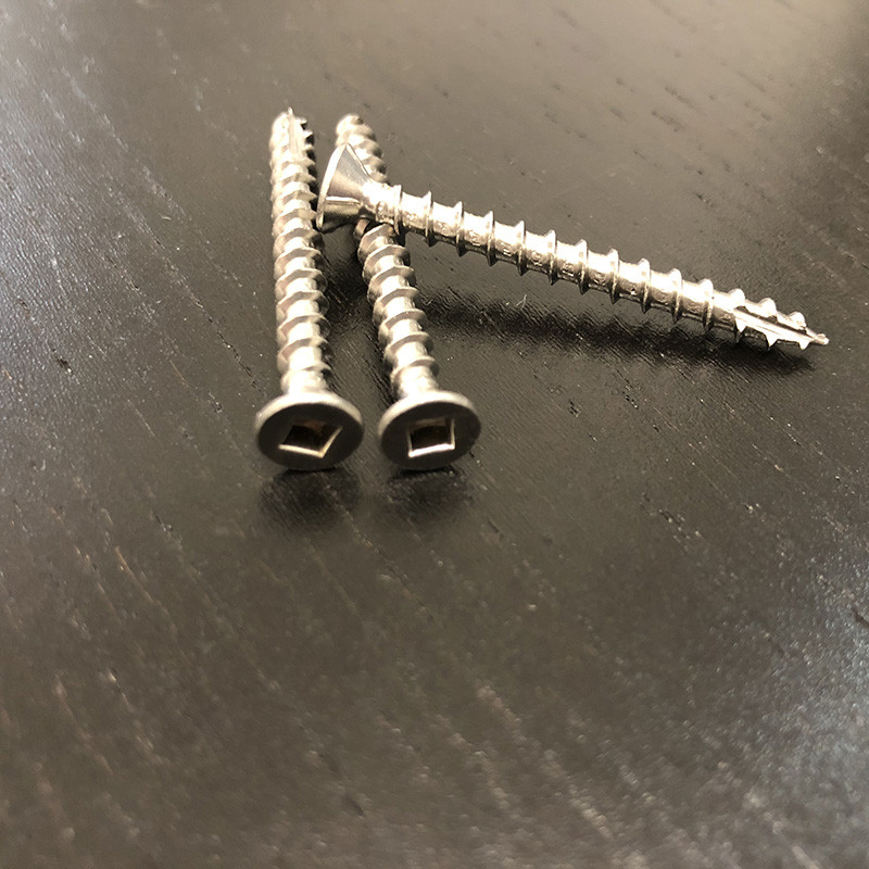 10G X 45mm Wood Deck Screws #2 Square Drive Type 17 304 Stainless Steel Timber Screws