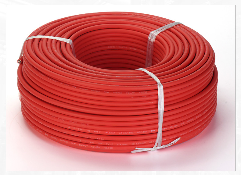 TUV XLPE 2 PfG 1169 PV1-F 2.5mm DC solar cable UV Resistance Tinned Copper