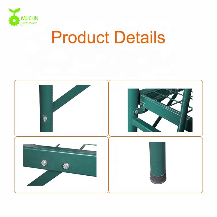 Knocked Down Structure Single Metal Bunk Bed Frame With Desk