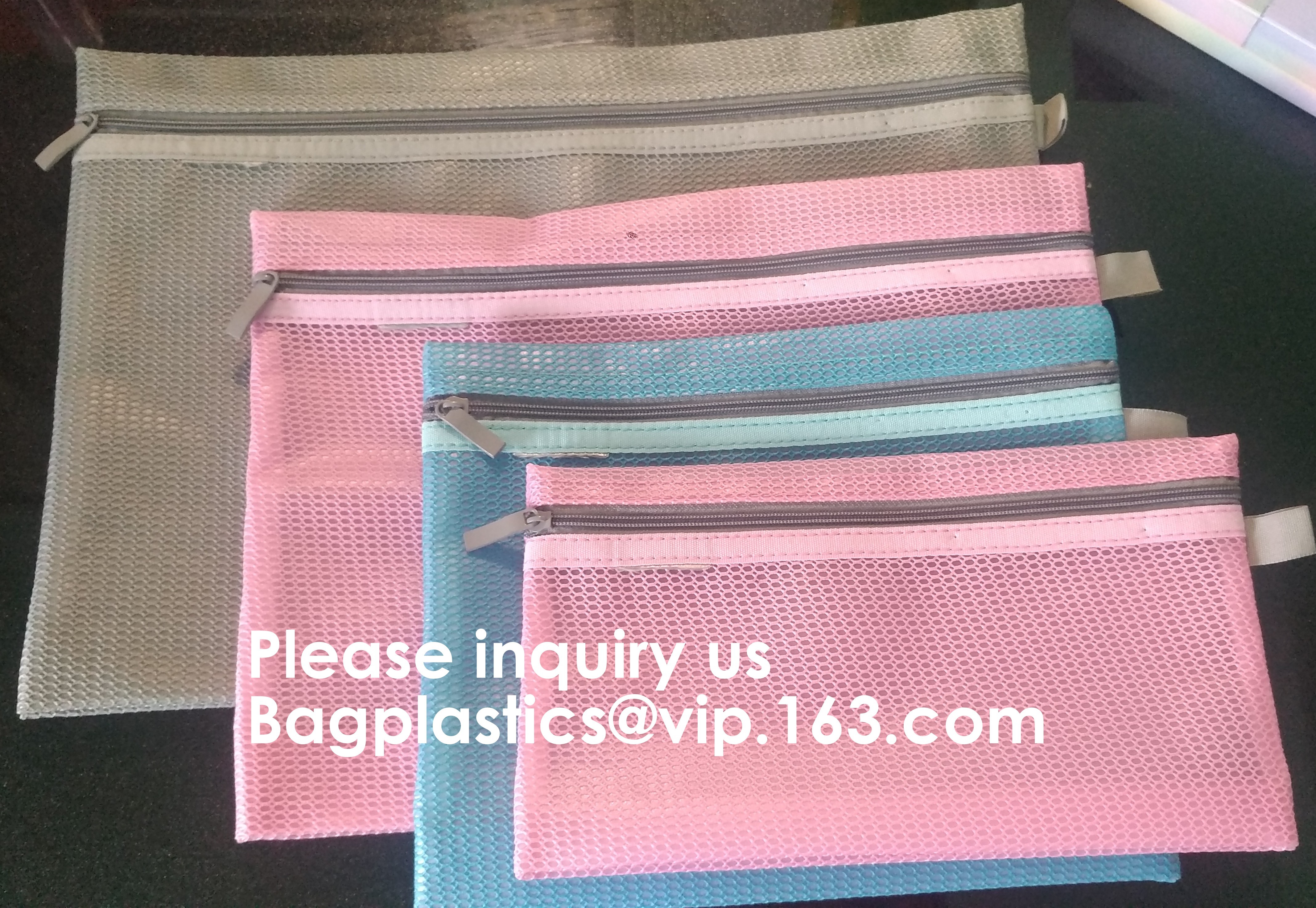 Resealable Clear Reclosable Stand Up Pouches Plastic Seal Zip Lock Bags Poly Bag,gridding document zip bag with metal ho