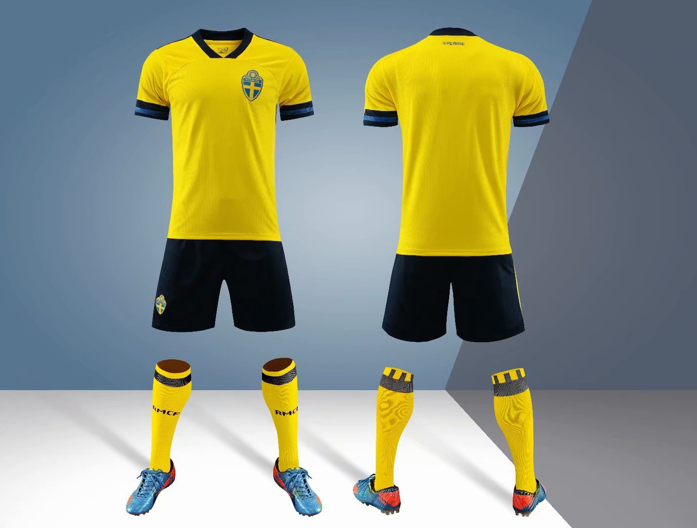 2021 2022 cheap low MOQ customize logo retro team football clothes shirts uniform soccer jersey suit