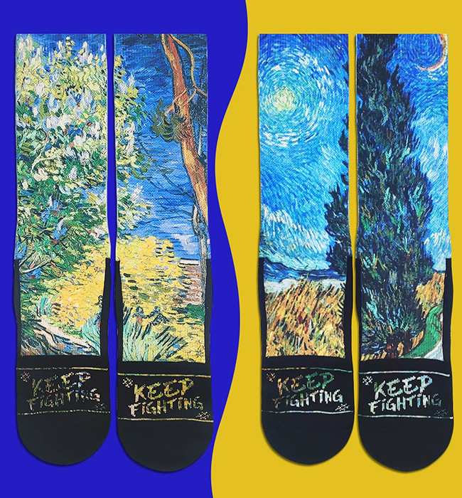 Blank Polyester Sublimation Printed Socks Digital Printed Socks Custom