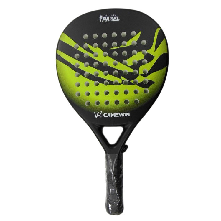Round Shape Padel Tennis Racket 50% Carbon 38mm Custom Sports Accessories