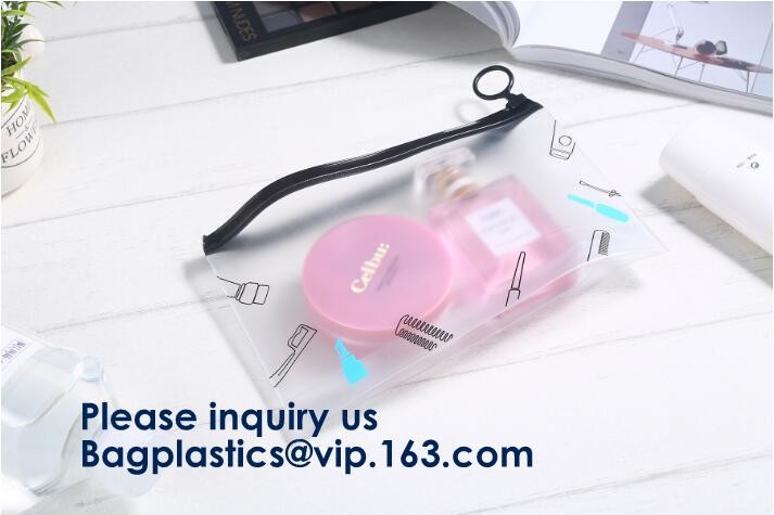 Clear PVC k Bag For Gift Package,OEM Service Transparent Packaging Pvc Slider Frosted Bag,EVA Slider Zipper Bag So