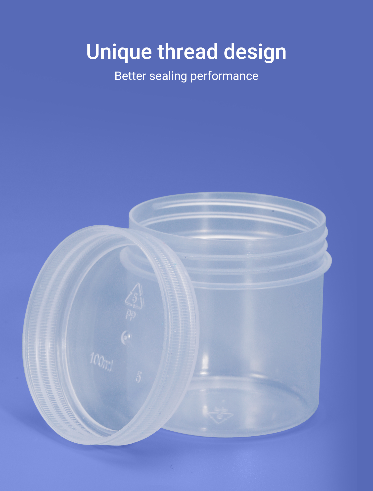 HDPE Collar Wide Mouth Empty Jar Container Canister for Candy Powder Storage Canister