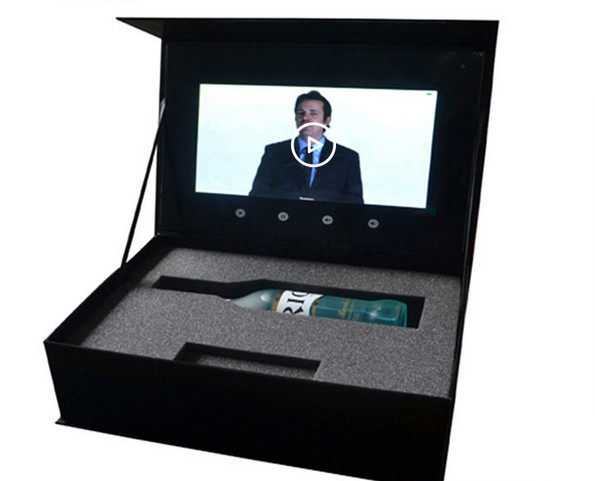 4.5/5/7/10.1 inch HD LCD video gift box custom print lcd video box for corporate marketing