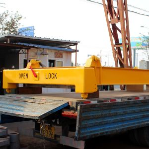 Buy cheap Yellow 20feet 40feet semi-automatic container lifting spreader frame product