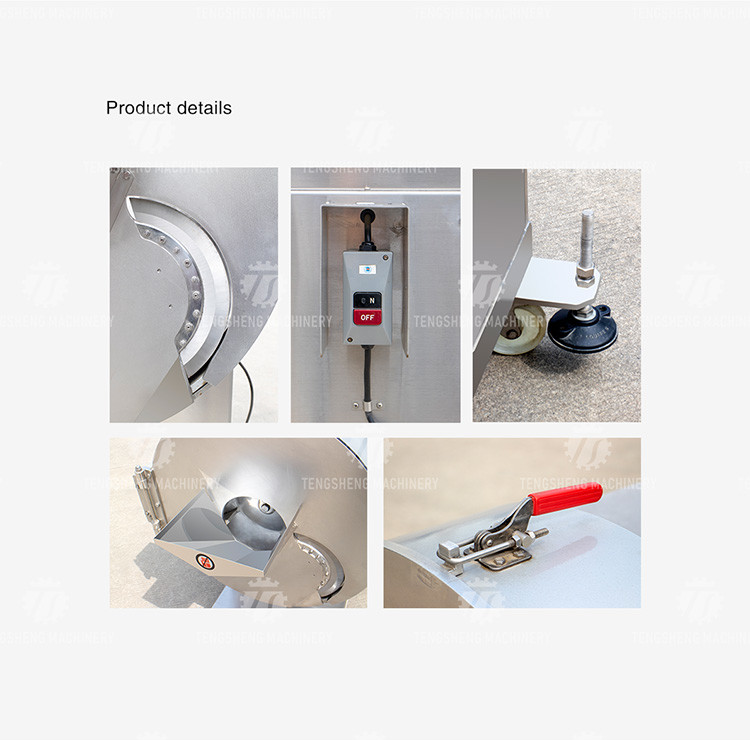 2.5KW 1500KG/H Chip factory slicing equipment slicing size 0.5-1.5mm adjustable
