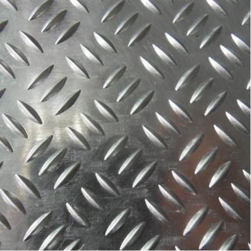 Chequered Diamond Embossed Customized Size Aluminum Tread Sheet Aluminium Checker Plate