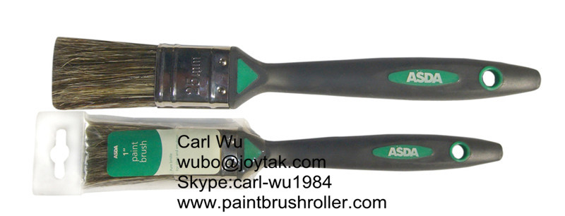 Natural bristle Chinese bristle synthetic mix 1 piece paint brush sets wood handle plastic handle 2 inch PBS-009