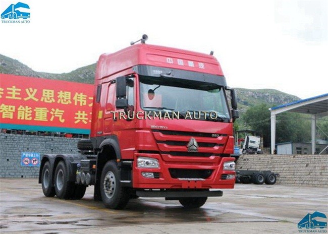 Sinotruk Howo Prime Mover , Prime Mover Trailer 102km/H With Two Bed Cabin