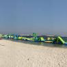 Buy cheap 350 people 212*40m Inflatable Water Park Logo Printed from wholesalers
