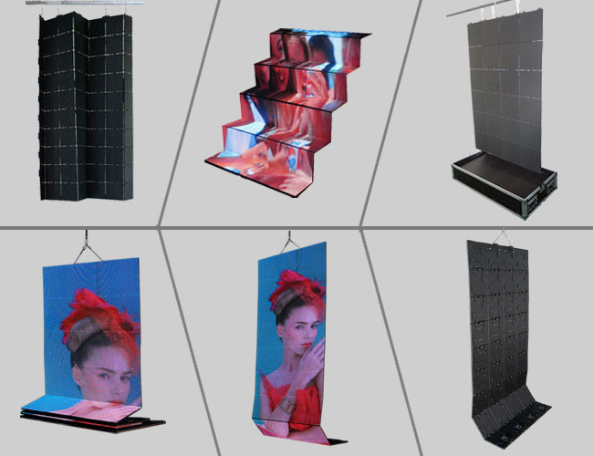 2500 Nits Large Stadium LED Display Screen Rental With Folding Flexible Modules