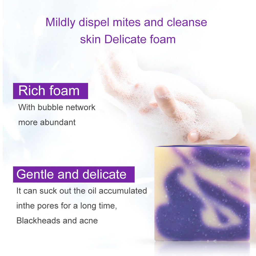 Herbal Organic Handmade Soap Lavender Scent Dry Skin Soap