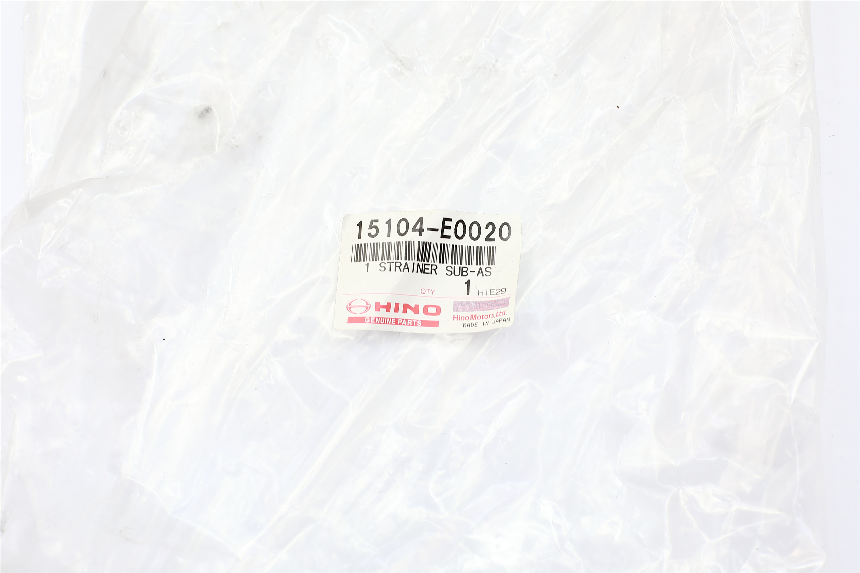 350-8 Kobelco Spare Parts Strainer Assembly , 15104-E0020 Genuine Toyota Parts