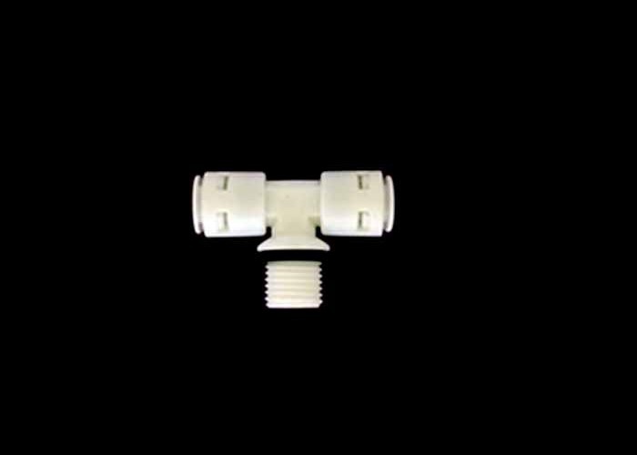 TEE Connector Quick Fit Water Fittings With Thread 1/4'' Tube OD 1/4''