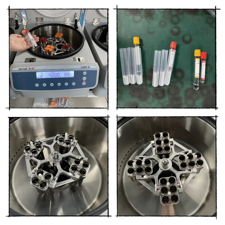 Benchtop Laboratory Horizontal Blood Centrifuge Machine With Swing Out Bucket Rotor