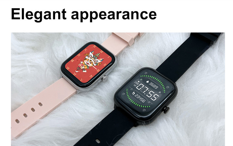 IP68 Waterproof Men Smart Watch SpO2 Blood Pressure Heart Rate Monitor