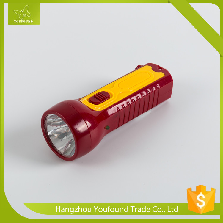 BN-114 Made in China Good Quality ABS Plastic Hand Press LED Flashlight Torch