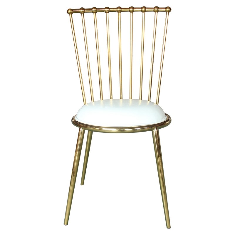 Elegant Simple Wedding Chairs 201 Stainless Steel Frame For Banquet Hall