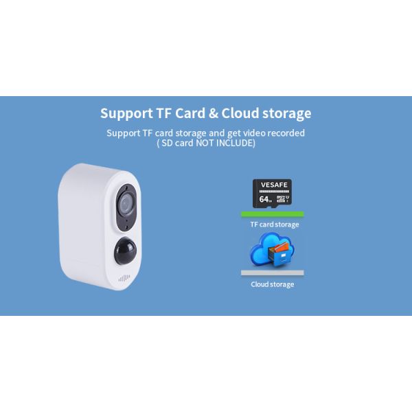 Glomarket Tuya Smart Home Wireless WiFi Camera Infrared Hd Night Vision Camera Supports Solar Charging Security Camara