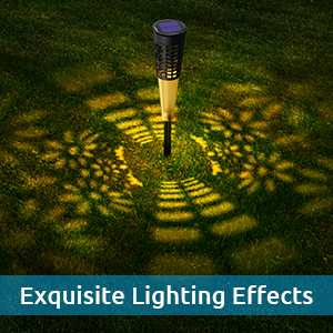 Solar Garden Walkway Lights LED Solar Powered Lights 3500K Warm White