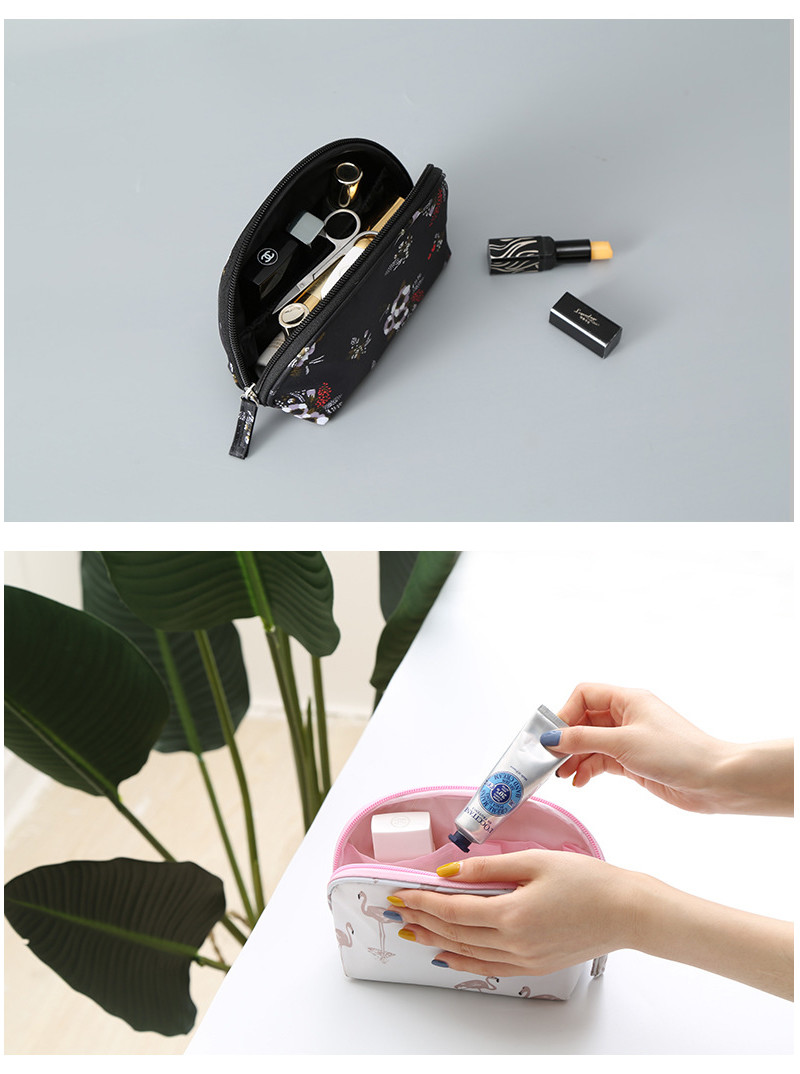 Travel Portable Plastic Zipper Waterproof Mini Makeup Pouch Bag