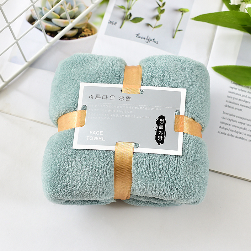 Coral Velvet Towel Set 35*75cm Hypoallergenic and Absorbent Perfect Souvenir Return Gift