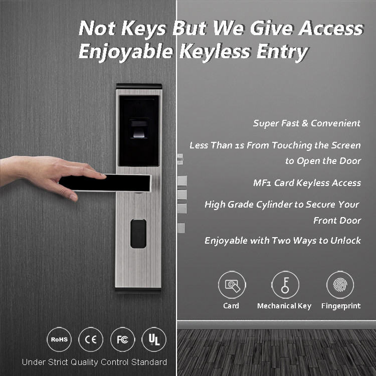 Simple Operation Biometric Gate Lock , Fingerprint Door Entry USB Interface