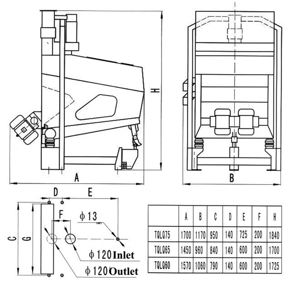 TQLQ100 Automatic Winnower Seed Stoning Rice Paddy Coffee Destoner for Local Service 6